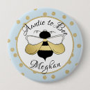 Search for family baby shower buttons Aunt