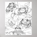 Recherche de dessins de grenouille posters Vert clair