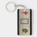 Search for symbolism rectangular keychains Red