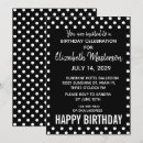 Recherche de point noir et blanc invitations Fête d'anniversaire