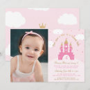 Search for pink and gold princess invitations Castle