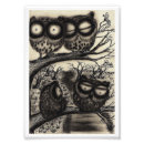 Search for black white owl posters Drawing