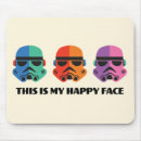 Search for happy face mousepads Funny