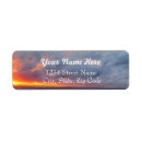 Search for orange sunset return address labels Blue