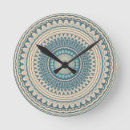 Recherche de mandala bleu horloges Bohème