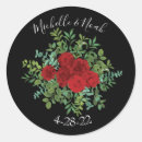 Search for red black wedding stickers Dark