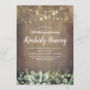 Search for lights birthday invitations Rustic