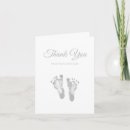 Search for baby footprints thank you cards Modern