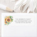 Search for sunflower birthday return address labels Floral