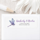 Search for dragonfly return address labels weddings Floral