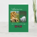 Search for lion and lamb christmas cards Animals
