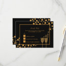 Search for bubbles rsvp cards Gold