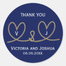 Search for rope wedding stickers Navy blue