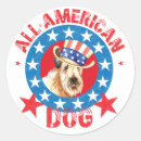 Search for patriotic dog stickers Stars and stripes