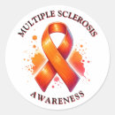 Search for multiple sclerosis ms stickers Orange