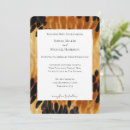 Search for animal print wedding invitations Black