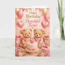Search for teddy bear birthday cards Twins