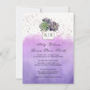 Search for unique 4x6 wedding invitations Purple