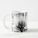 Search for tree silhouette mugs Black and white