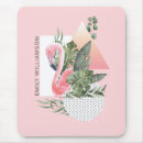 Search for pink flamingo mousepads Girly