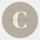Search for rustic monogrammed stickers Simple