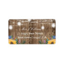 Search for sunflower bridal shower return address labels Rustic
