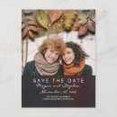 Search for fall leaves save the dates Vintage