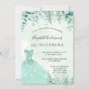 Search for enchanted forest quinceanera invitations Green