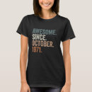 Search for october 1971 tshirts Awesome