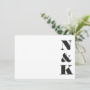 Search for couples monogram note cards Minimalist