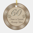 Search for 60th birthday ornaments Anniversary