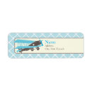 Search for airplane baby shower return address labels Blue