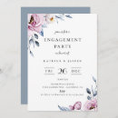 Search for dusty blue engagement party invitations Floral