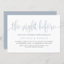 Search for dusty blue rehearsal dinner invitations Typography