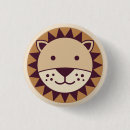 Search for lion face buttons Cute