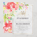 Search for gold marble invitations Shhh its a surprise