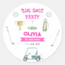 Search for golf party stickers Watercolor
