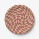 Search for brown gingham paper plates Retro