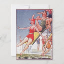 Search for vintage pool party invitations Swimming
