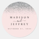 Search for silver pink wedding stickers Blush