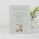 Search for bunny baby girl shower invitations Watercolor