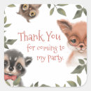 Search for owl birthday stickers Forest animals