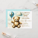 Search for simple blue 1st birthday invitations Baby