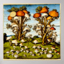 Recherche de champignon vintage art Imprimer