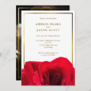 Search for red white and gold wedding invitations Elegant