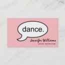 Search for dance instructor business cards Minimalist