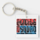 Search for squad keychains Suicide squad logo