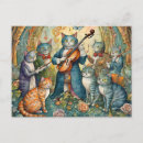 Recherche de chat musicien cartes postales Chaton
