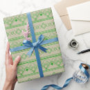 Search for forest green and white wrapping paper Geometric