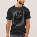 Search for black cats with yellow eyes tshirts Kitten